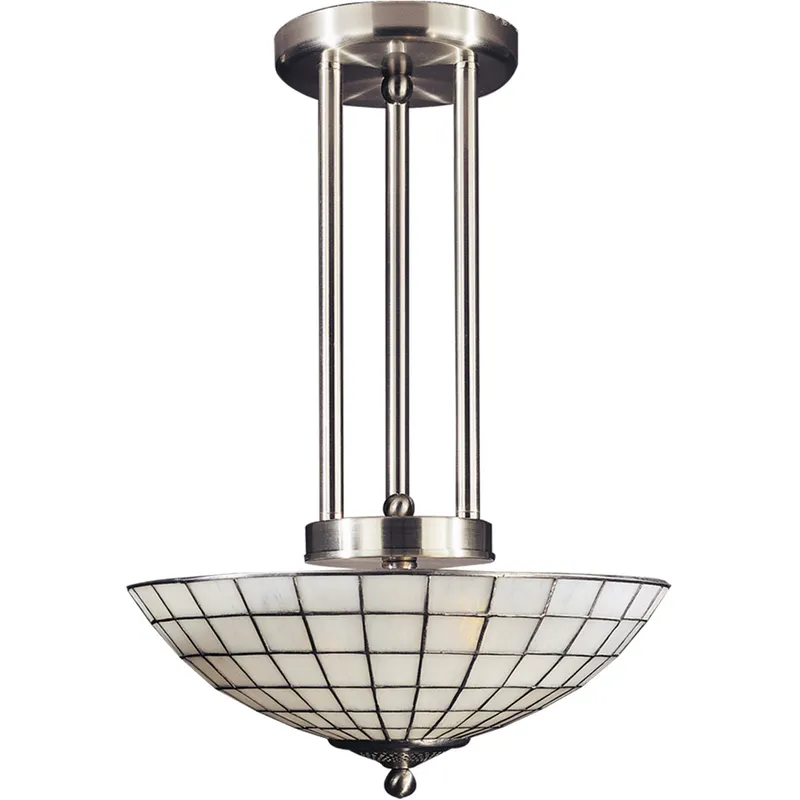 Springdale 2 Light 20 inch Satin Nickel Pendant Ceiling Light