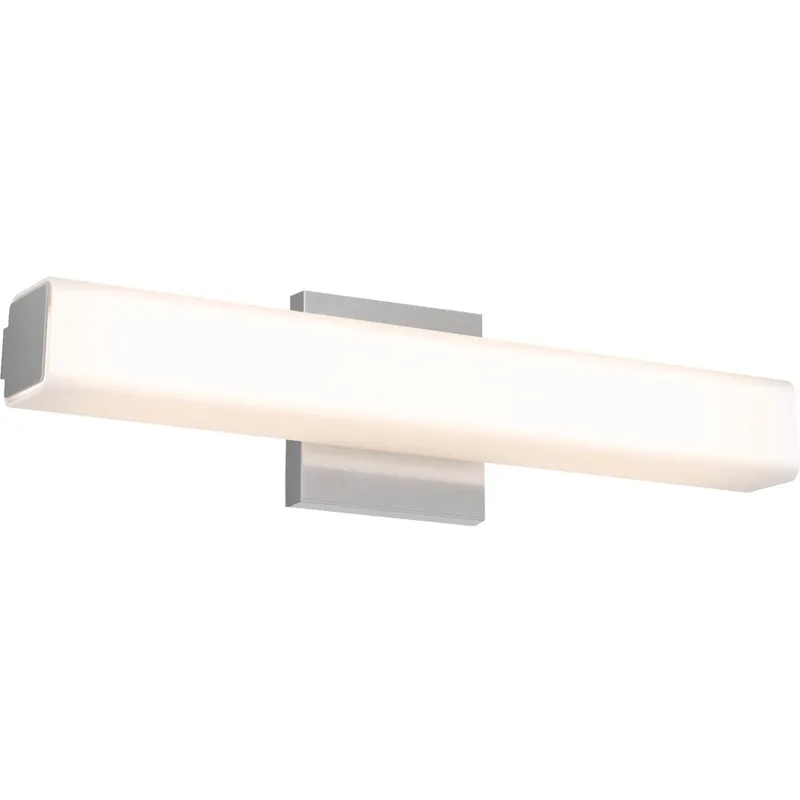 Noble LED 4.25 inch Satin Nickel Vanity Light Wall Light, Indoor