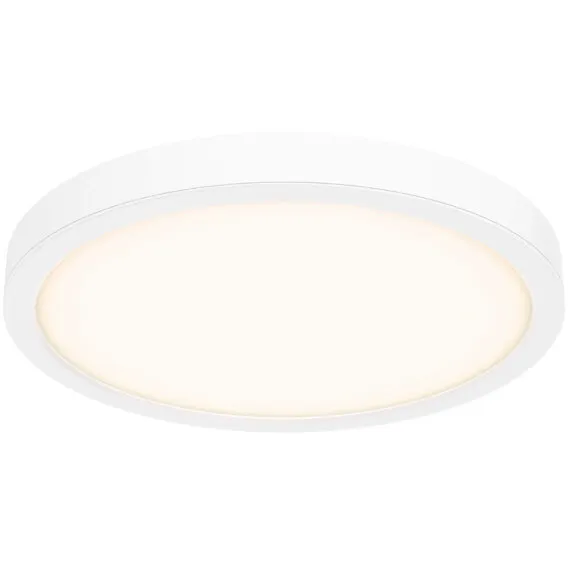 Delta 1 Light 18 inch White Flushmount Ceiling Light
