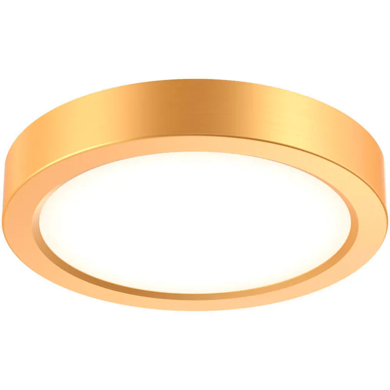 Delta 1 Light 6 inch Gold Flush Mount Ceiling Light