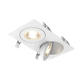 DALS Pivot Duo Flat LED Gimbal Downlight - 4" - 18W - CCT Selectable - White - 120V