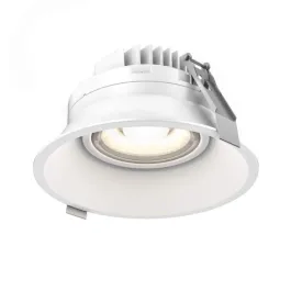 DALS Facet LED Recessed Gimbal Downlight - 6" - 20W - CCT Selectable - 120V - White