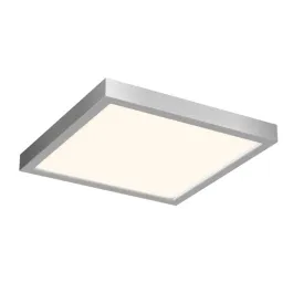 DALS Delta Square LED Flush Mount - 10" - 17W - CCT Selectable - 120V - Satin Nickel