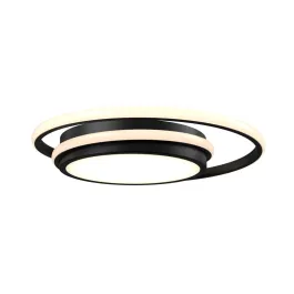 DALS Newton LED Flush Mount Ceiling Light - 24W - CCT Selectable - 120V - Black