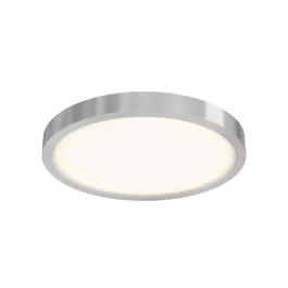 DALS Delta Round LED Flush Mount - 18" - 30W - CCT Selectable - 120V - Satin Nickel