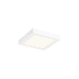 DALS Delta Square LED Flush Mount - 6" - 11W - CCT Selectable - 120V - White