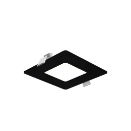 DALS Excel LED Panel Light - 4" Square - 11W - CCT Selectable - 120V - Black