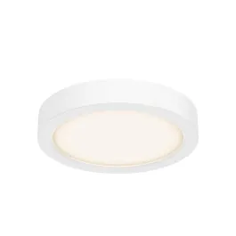DALS Delta Round LED Flush Mount - 6" - 11W - CCT Selectable - 120V - White