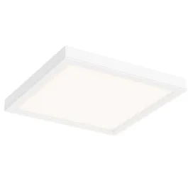 DALS Delta Square LED Flush Mount - 10" - 17W - CCT Selectable - 120V - White