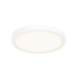 DALS Delta Round LED Flush Mount - 10" - 17W - CCT Selectable - 120V - White