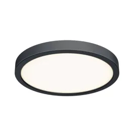 DALS Delta Round LED Flush Mount - 18" - 30W - CCT Selectable - 120V - Black