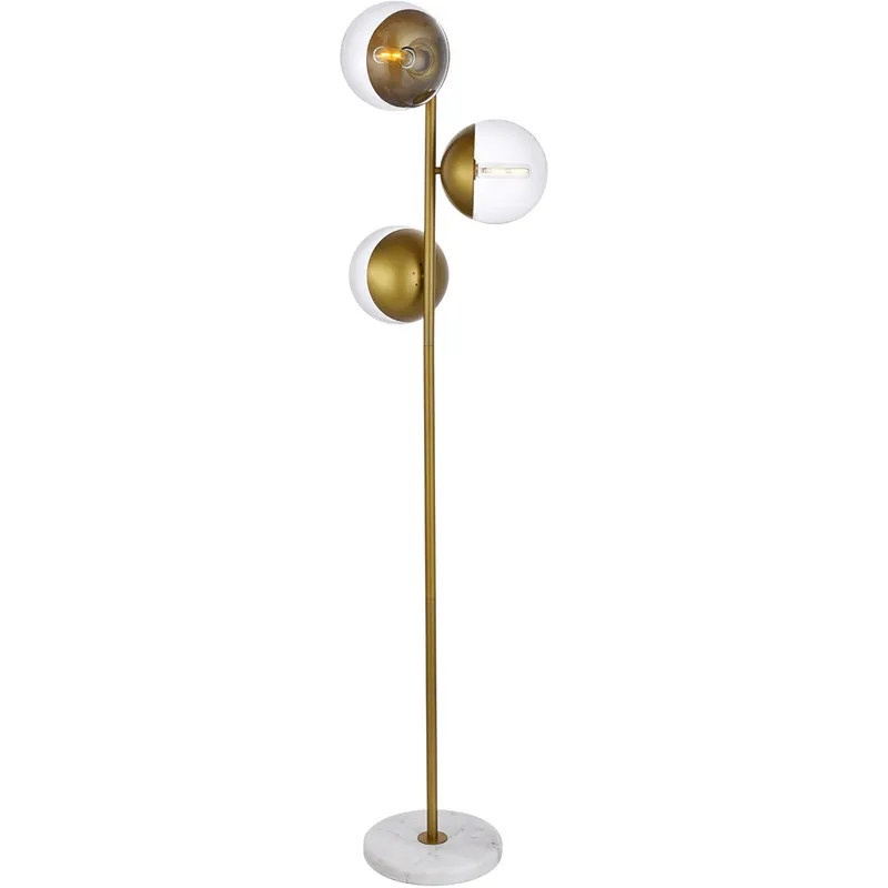 Oyster Bay 65.5 inch 40 watt Brass Floor Lamp Portable Light