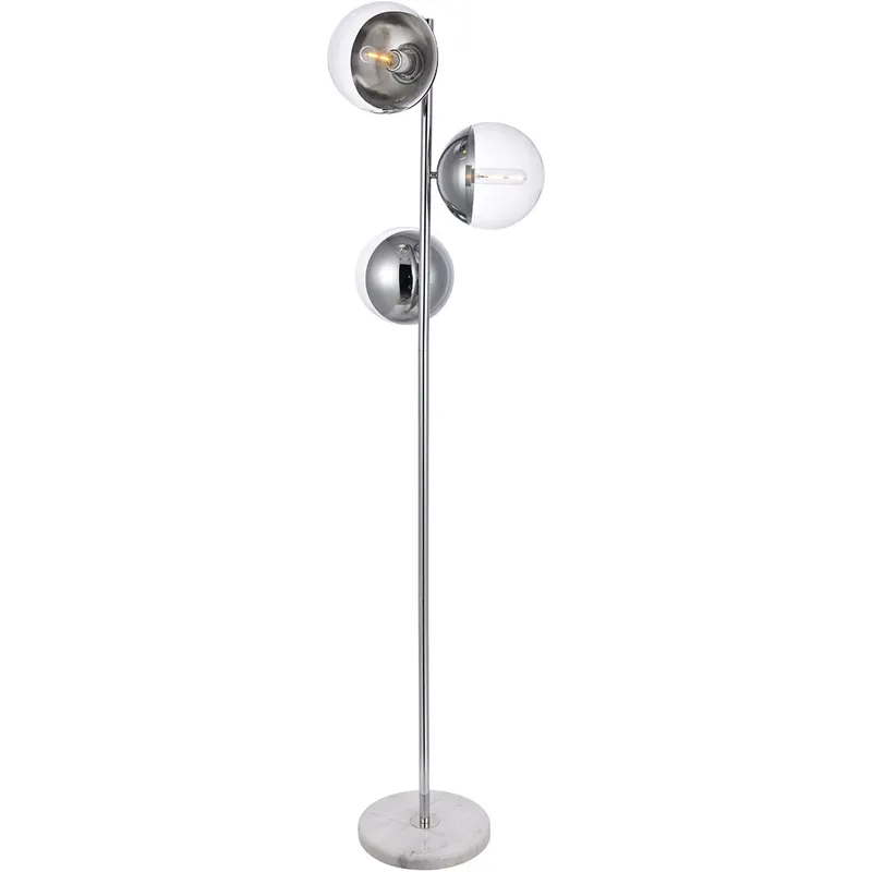 Oyster Bay 65.5 inch 40 watt Chrome Floor Lamp Portable Light