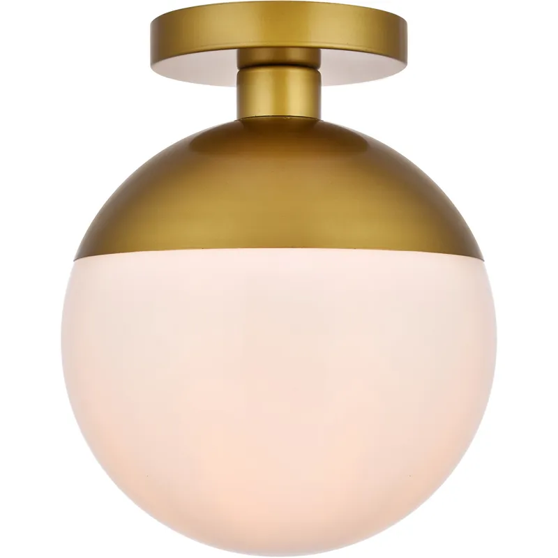 Oyster Bay 1 Light 10 inch Brass Flush Mount Ceiling Light