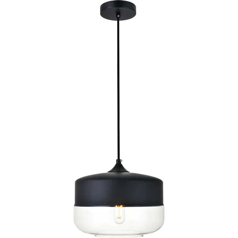 Lock Haven 1 Light 9.8 inch Black Pendant Ceiling Light