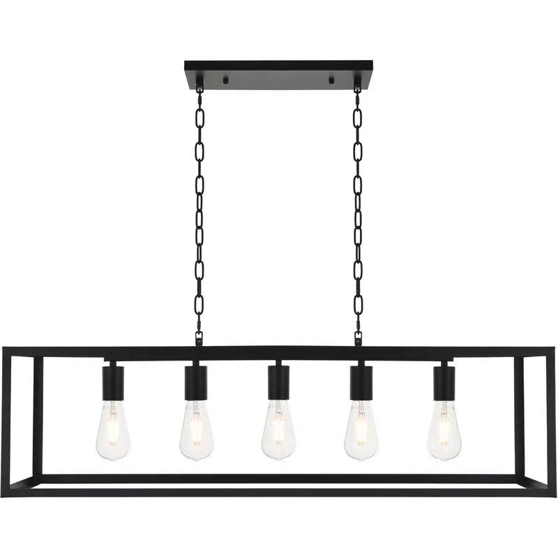 Coatesville 5 Light 9 inch Black Pendant Ceiling Light