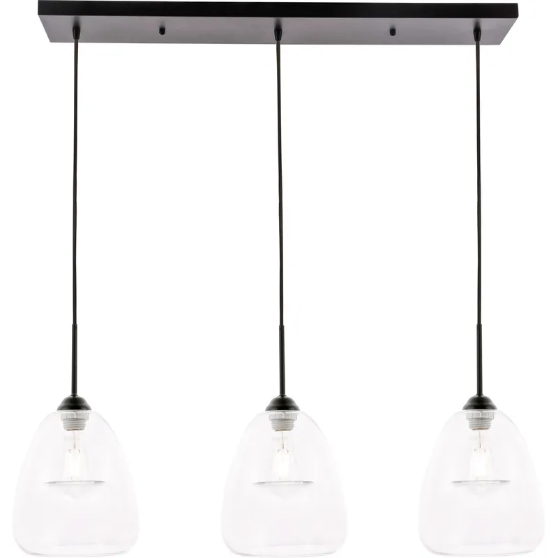Menallen 3 Light 8 inch Black Pendant Ceiling Light