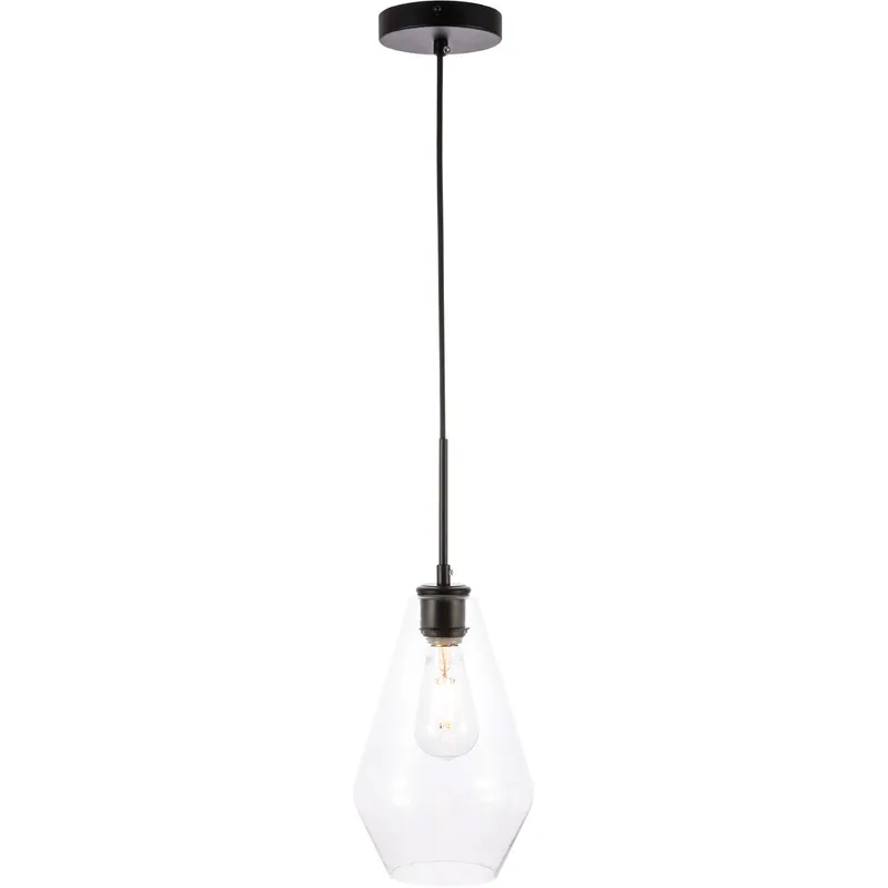 Rochester 1 Light 7.1 inch Black Pendant Ceiling Light