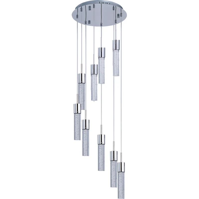 Berwick LED 16 inch Polished Chrome Multi-Light Pendant Ceiling Light