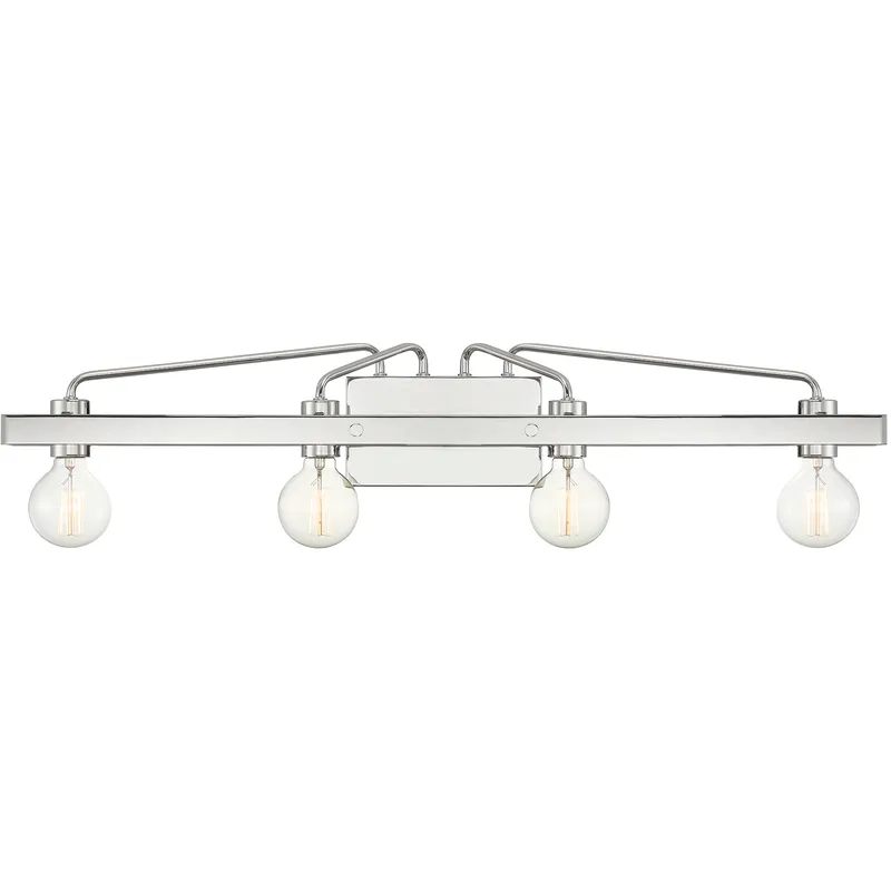 Ravella 3 Light 33.25 inch Polished Nickel Bath Bar Wall Light