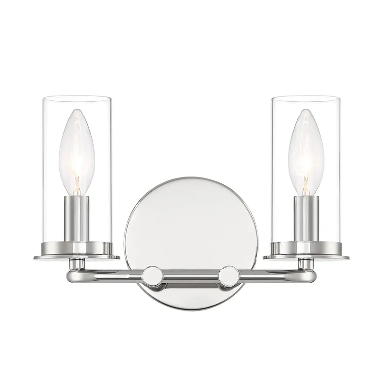 Hudson Heights 2 Light 11 inch Polished Nickel Vanity Light Wall Light