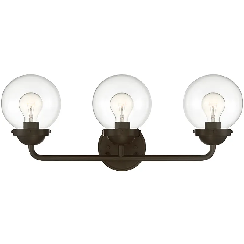 Knoll 3 Light 24 inch Oil Rubbed Bronze Bath Bar Wall Light