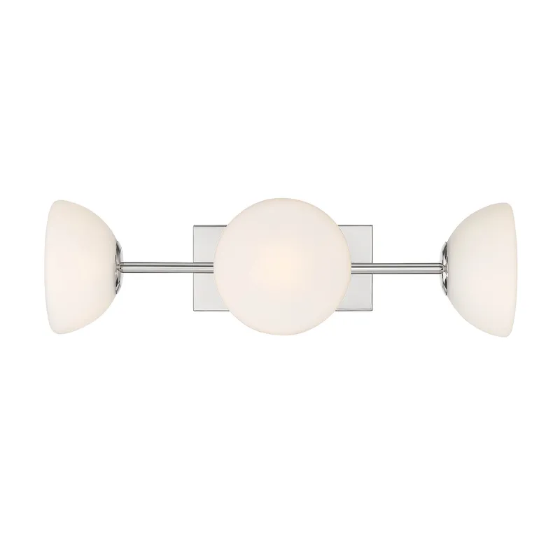 Zio 3 Light 24 inch Polished Nickel Vanity Light Wall Light