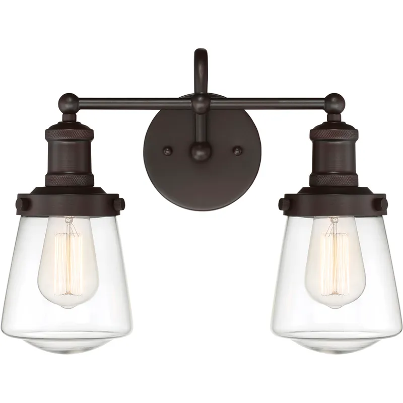 Taylor 2 Light 15.25 inch Satin Bronze Bath Light Wall Light
