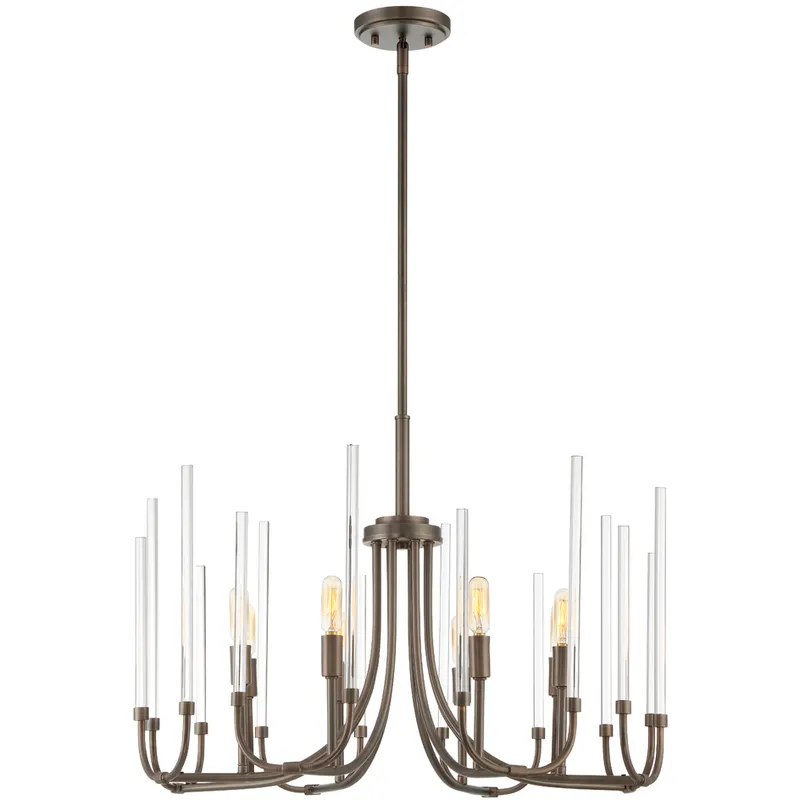 Laretto 8 Light 26 inch Satin Copper Bronze Chandelier Ceiling Light