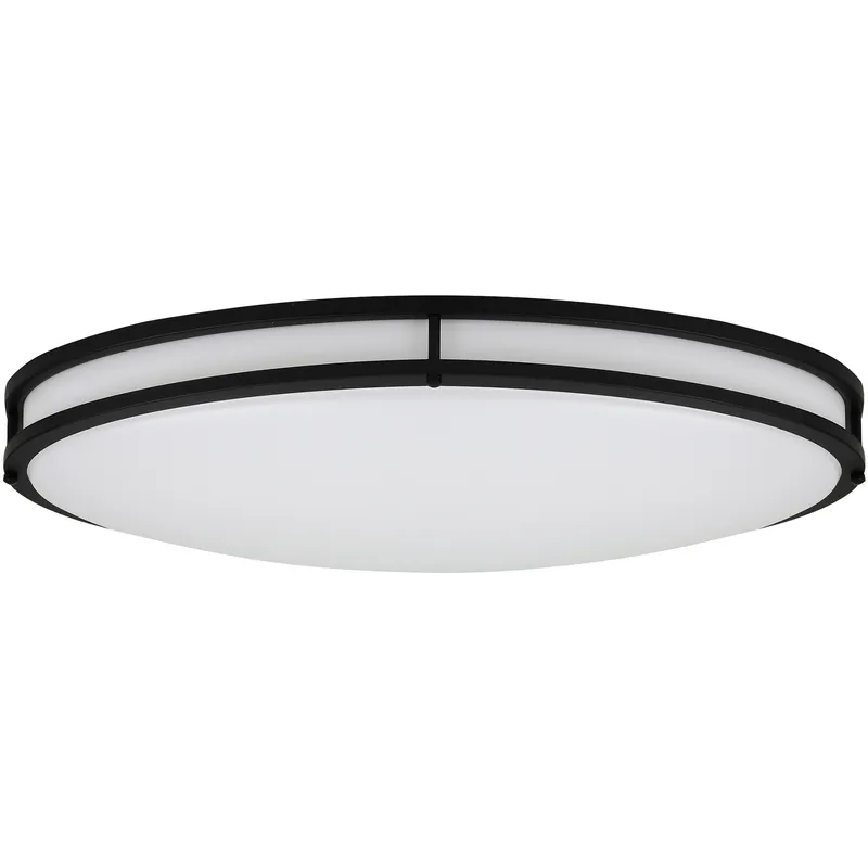 EnviroLite LED 32.3 inch Matte Black Flush Mount Ceiling Light