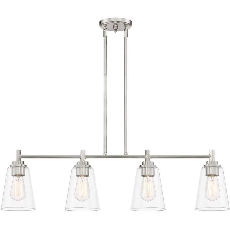 Westin 4 Light 34 inch Satin Platinum Island Pendant Ceiling Light
