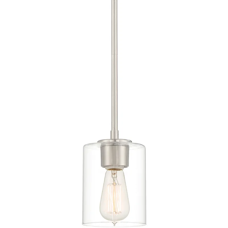 Liam 1 Light 5 inch Satin Platinum Mini Pendant Ceiling Light