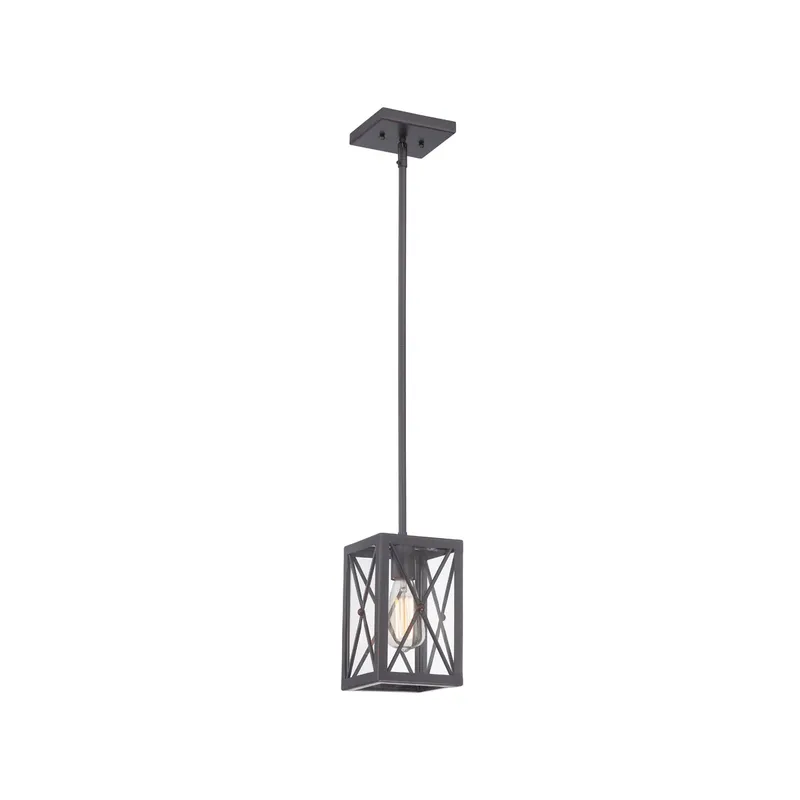 High Line 1 Light 5.5 inch Satin Bronze Mini Pendant Ceiling Light