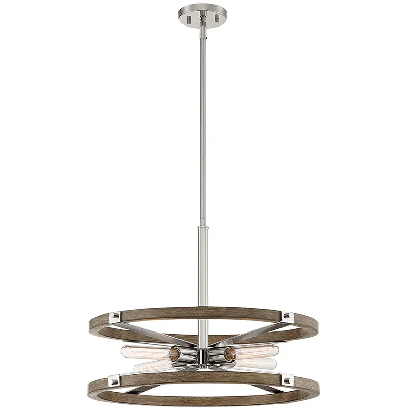 Hanston 4 Light 22.5 inch Polished Nickel Pendant Ceiling Light