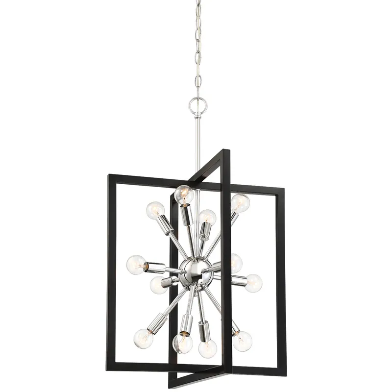 Xander 12 Light 18.5 inch Chrome Pendant Ceiling Light