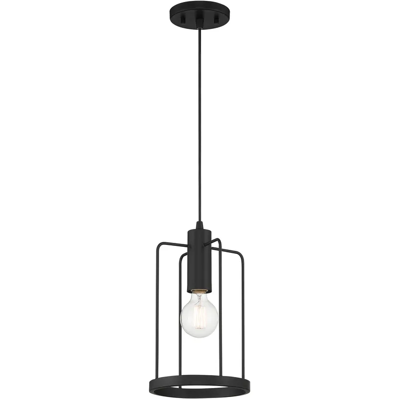 Tafo 1 Light 8 inch Matte Black Pendant Ceiling Light