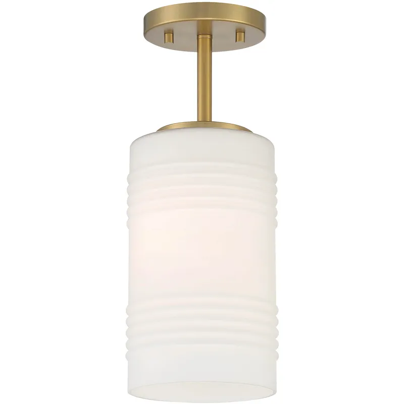Leavenworth 1 Light 6 inch Brushed Gold Semi-Flush Convertible Ceiling Light