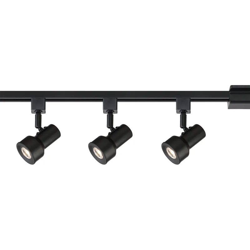 EnviroLite 3 Light 120 Black Track Kit Ceiling Light, Small Step