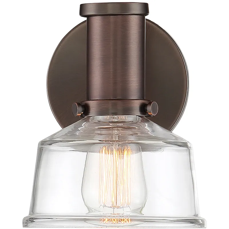Carson 1 Light 6.25 inch Satin Copper Bronze Wall Sconce Wall Light