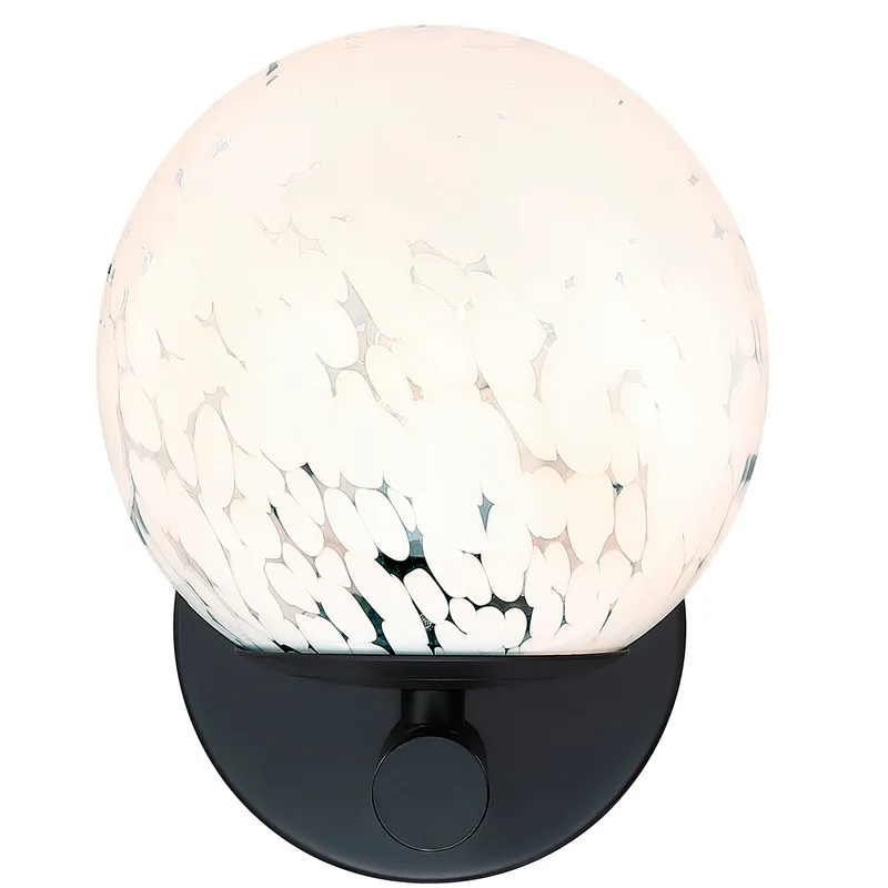 Crown Heights 1 Light 6 inch Matte Black Wall Sconce Wall Light in White