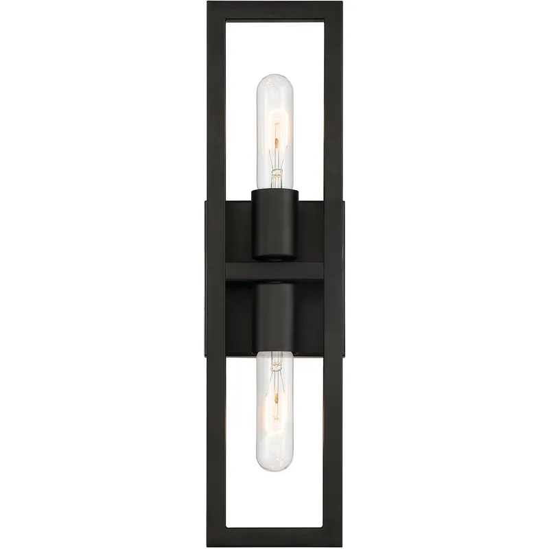 Urban Oasis 2 Light 5 inch Matte Black Wall Sconce Wall Light