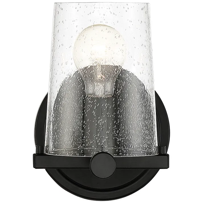 Matteson 1 Light 6 inch Matte Black Wall Sconce Wall Light