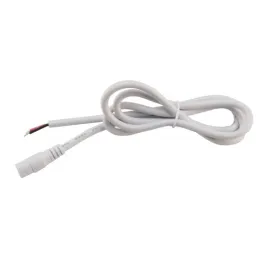 DiodeLED Adapter Splice Cable - Female DC to Hardwire Connection - White