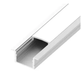 DiodeLED Recessed 96" Mounting Channel Bundle - Classic Frosted Lens - Aluminum
