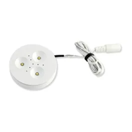 DiodeLED 3W Triant 2 LED Puck Light - 3000K - 392 Lumens - 12-24V - White