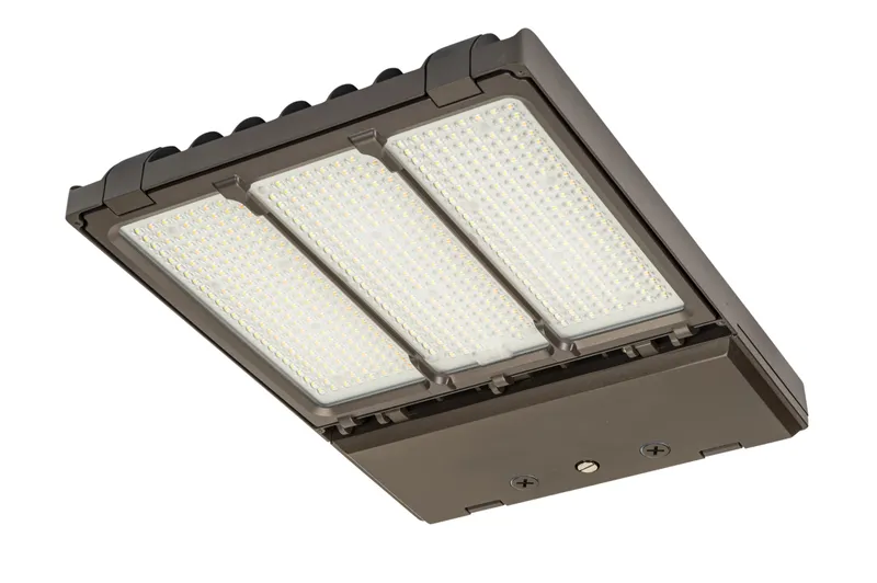 290W Wattage Selectable | CCT Selectable | LED Area Light with NEMA Twist Lock Receptacle + Shorting Cap | Large Housing | Type III and V Distributions | 120-277V Input | 0-10V Dimmable | Standard Bronze Housing | White Box Program
