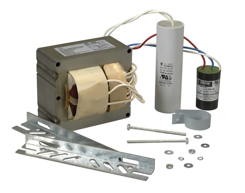 450W Pulse Start Metal Halide Ballast Replacement Kit. 120/208/240/277/480V. Included Ballast: MPS-450A-P-HP. Includes Capacitor, Ignitor, mounting brackets, and hardware