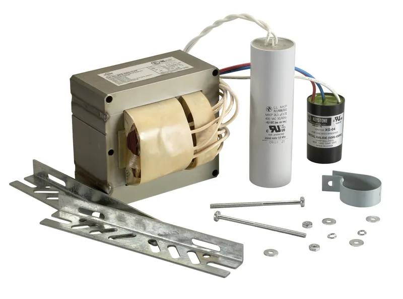 450W Pulse Start Metal Halide Ballast Replacement Kit. 120/208/240/277V. Included Ballast: MPS-450A-Q-HP. Includes Capacitor, Ignitor, mounting brackets, and hardware