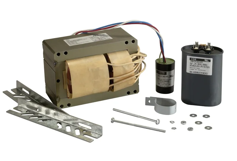 1000W Pulse Start Metal Halide, Ballast Replacement kit. 120/208/240/277/480V input. Kit contents include: MH-1000A-P-CA ballast, ignitor, capacitor, mounting hardware.