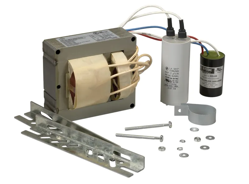 250W Pulse Start Metal Halide Ballast replacement kit. 120/208/240/277V. Included Ballast: MPS-250A-Q-CA. Includes Capacitor, Ignitor, brackets, mounting hardware.